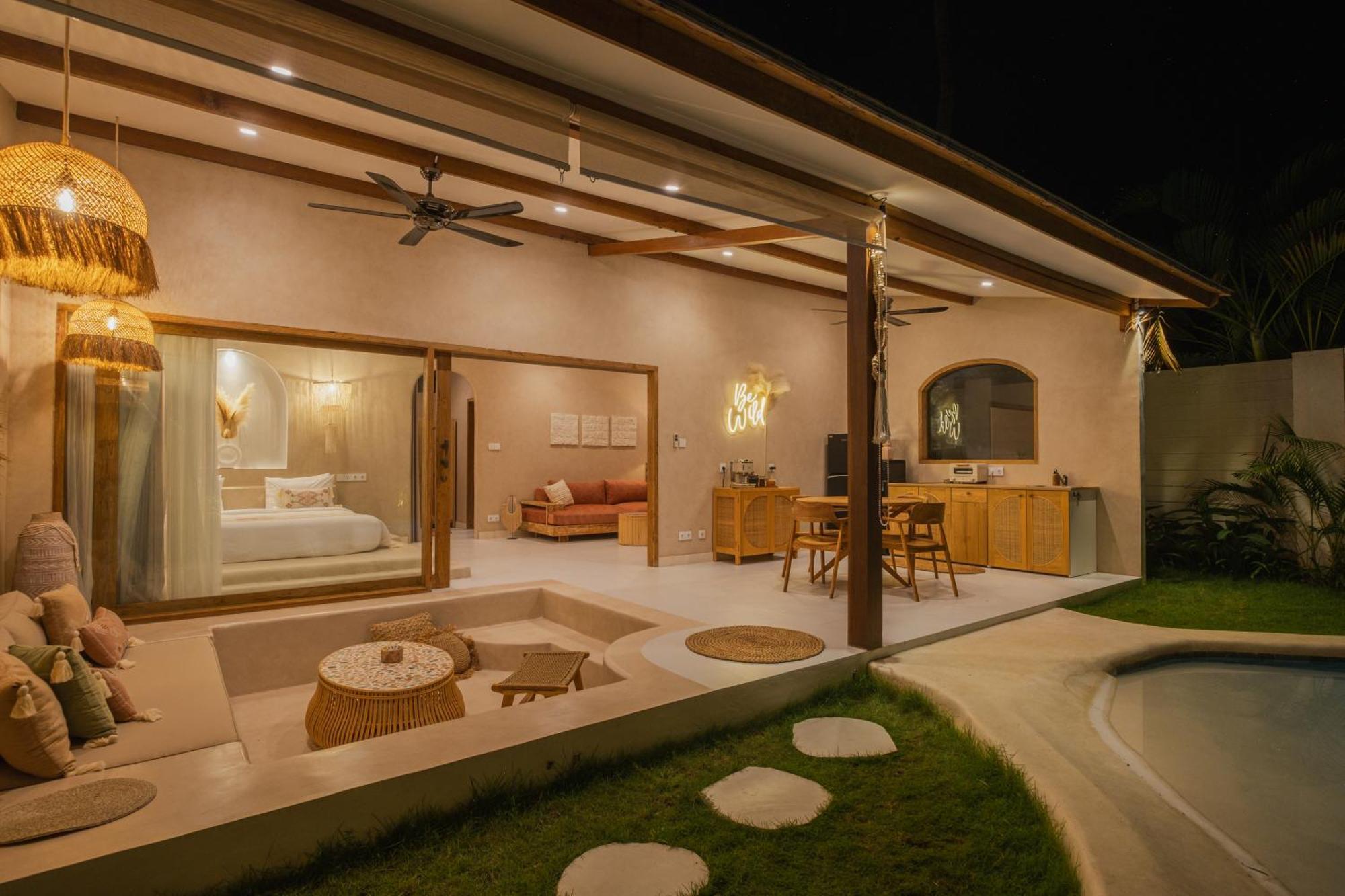 Gili Boho Villas - Aesthetic Private Pool Villas Гили Траванган Экстерьер фото