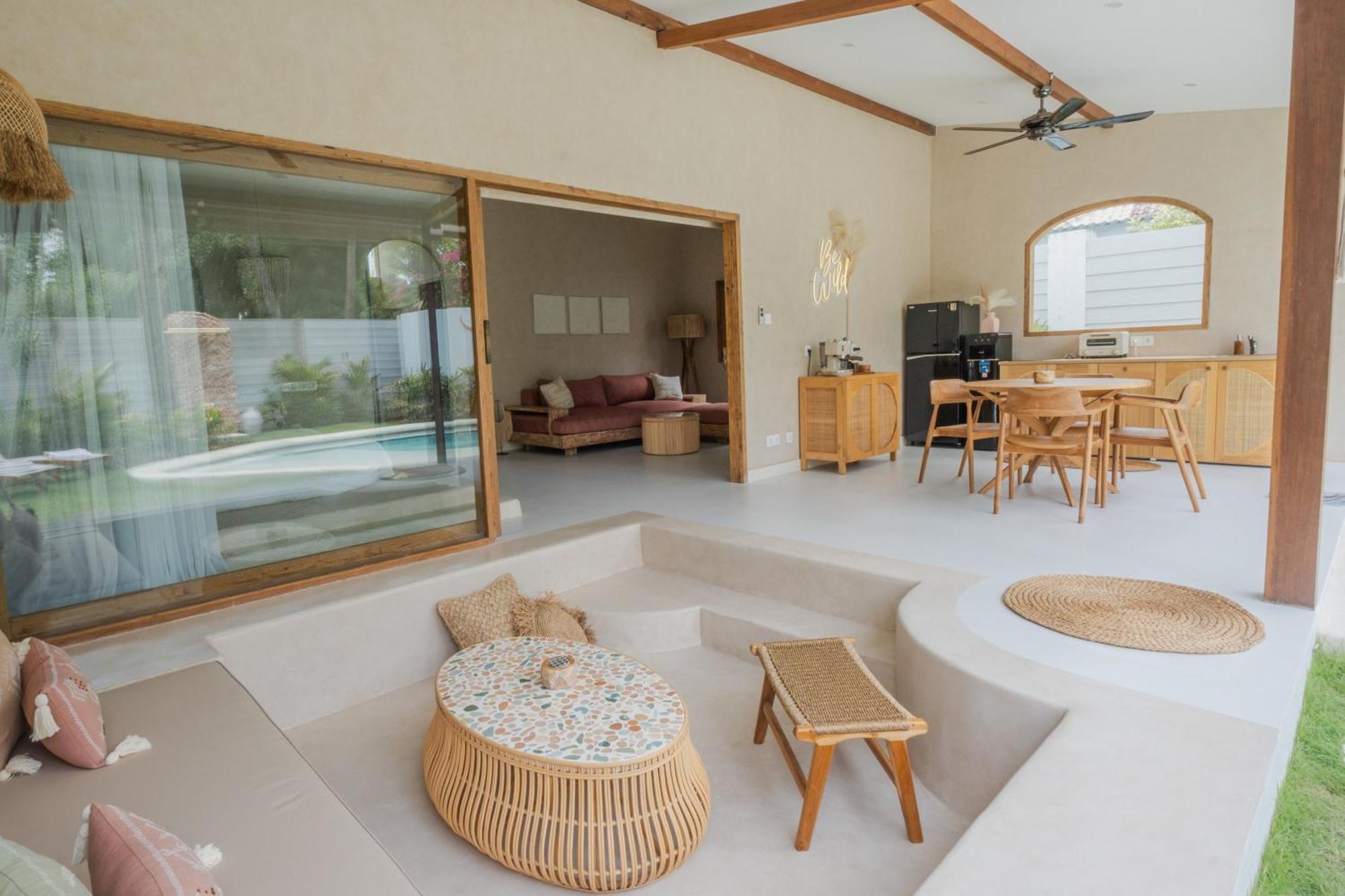 Gili Boho Villas - Aesthetic Private Pool Villas Гили Траванган Экстерьер фото
